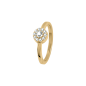 Preview: Jacques Lemans SE-R156E54 Damen Ring Gr. 54 Sterlingsilber vergoldet mit White Topaz